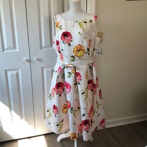 NWT Ivory Muli-Floral Summer Dress